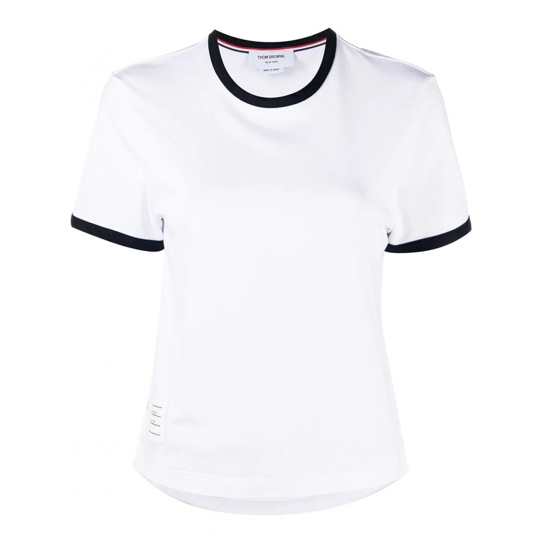 'Asymmetric Hem' T-Shirt für Damen