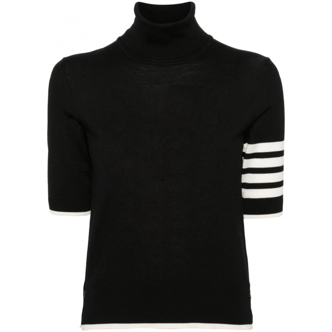 Women's 'Stripe-Detailing' Short-Sleeve Sweater