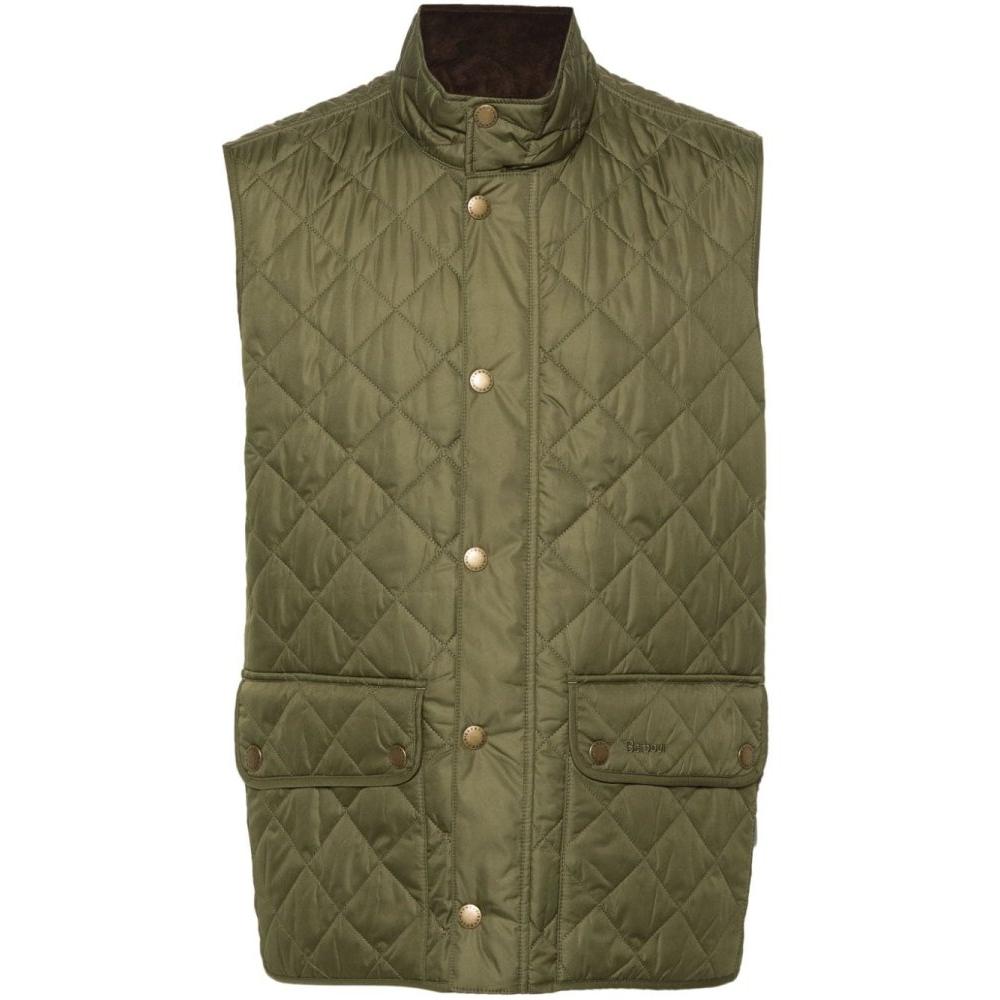 Gilet 'Diamond-Quilted Logo-Embroidered' pour Hommes