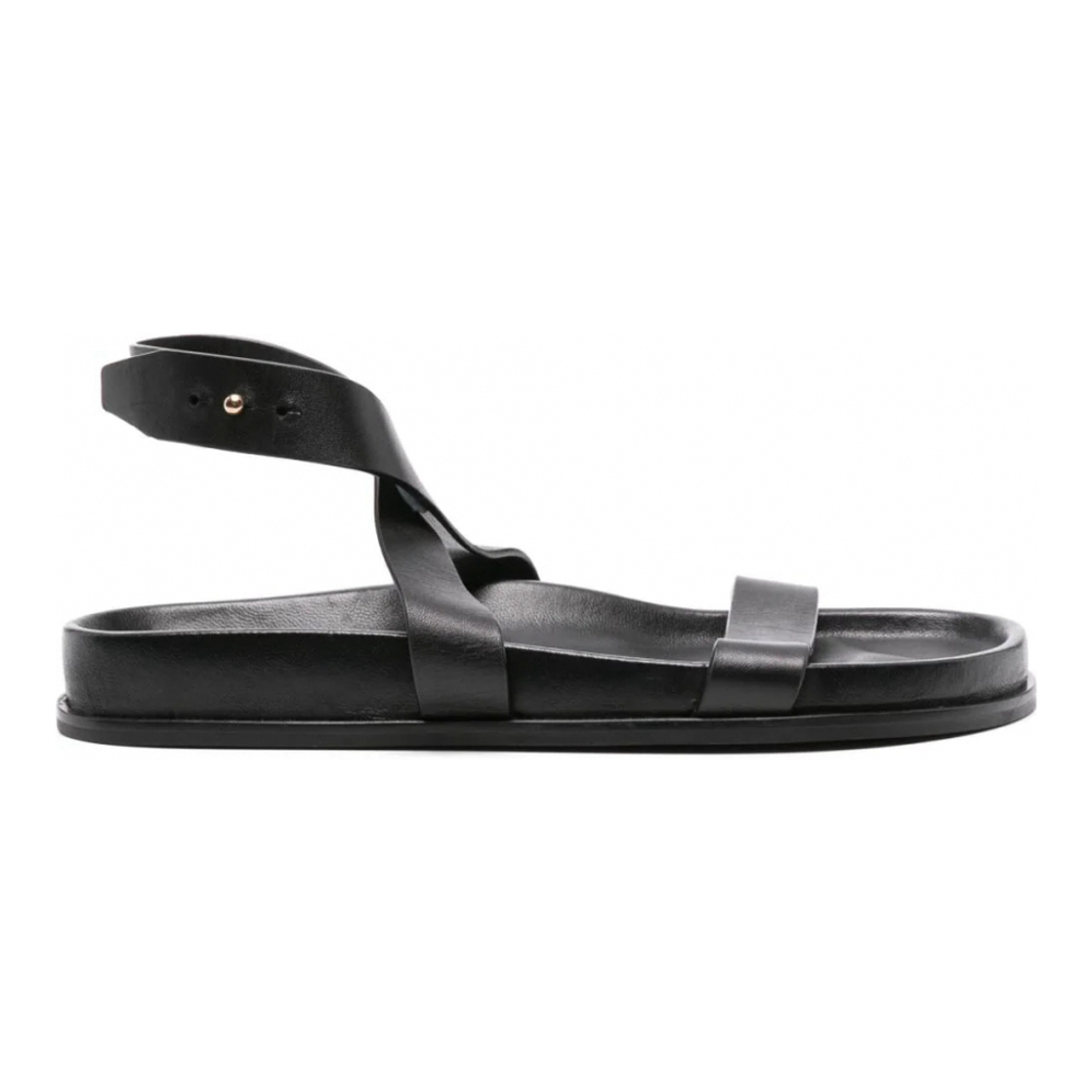 'Crossover-Strap' Flache Sandalen für Damen