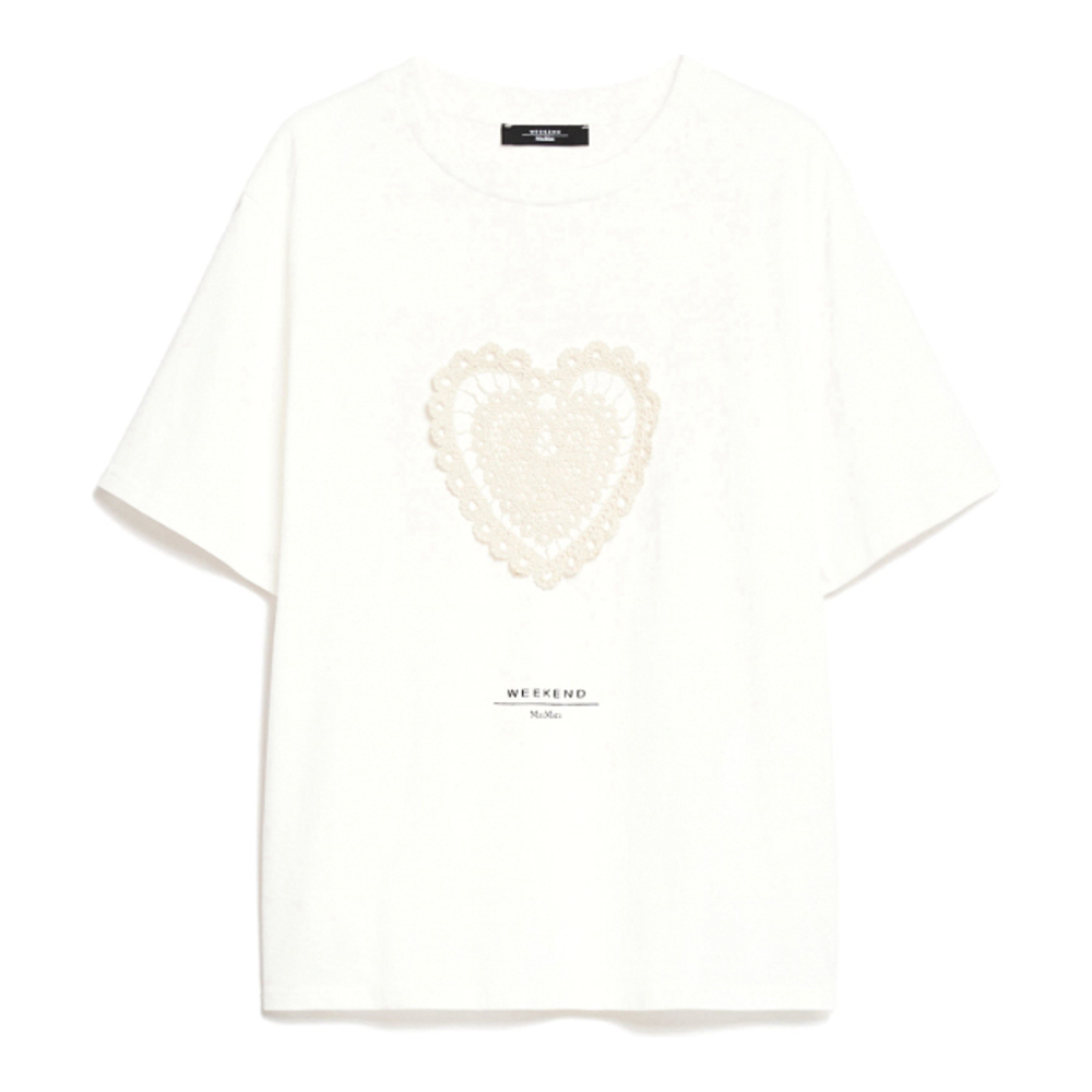 T-shirt 'Barbano With Embroidered Lettering Detail' pour Femmes