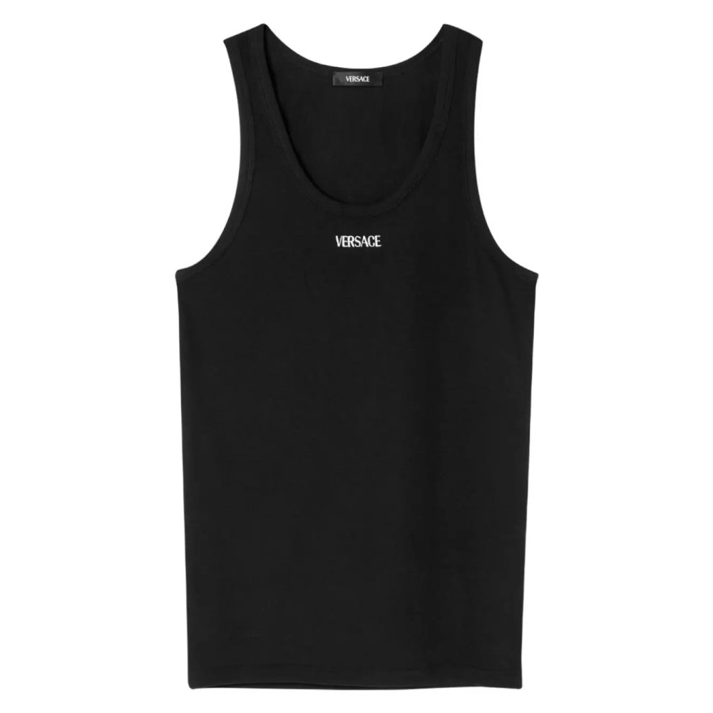 Men's 'Logo-Embroidered Ribbed' Tank Top