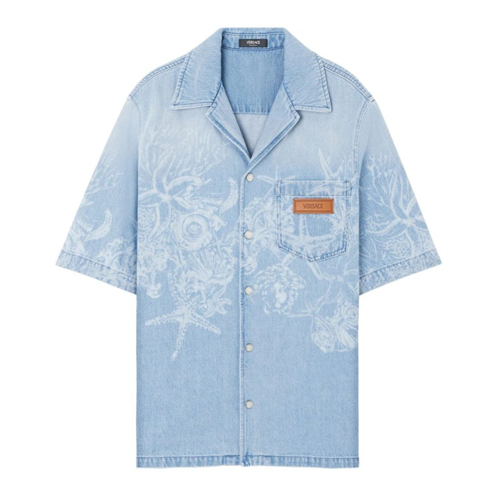 Chemise à manches courtes 'Barocco Sea' pour Hommes