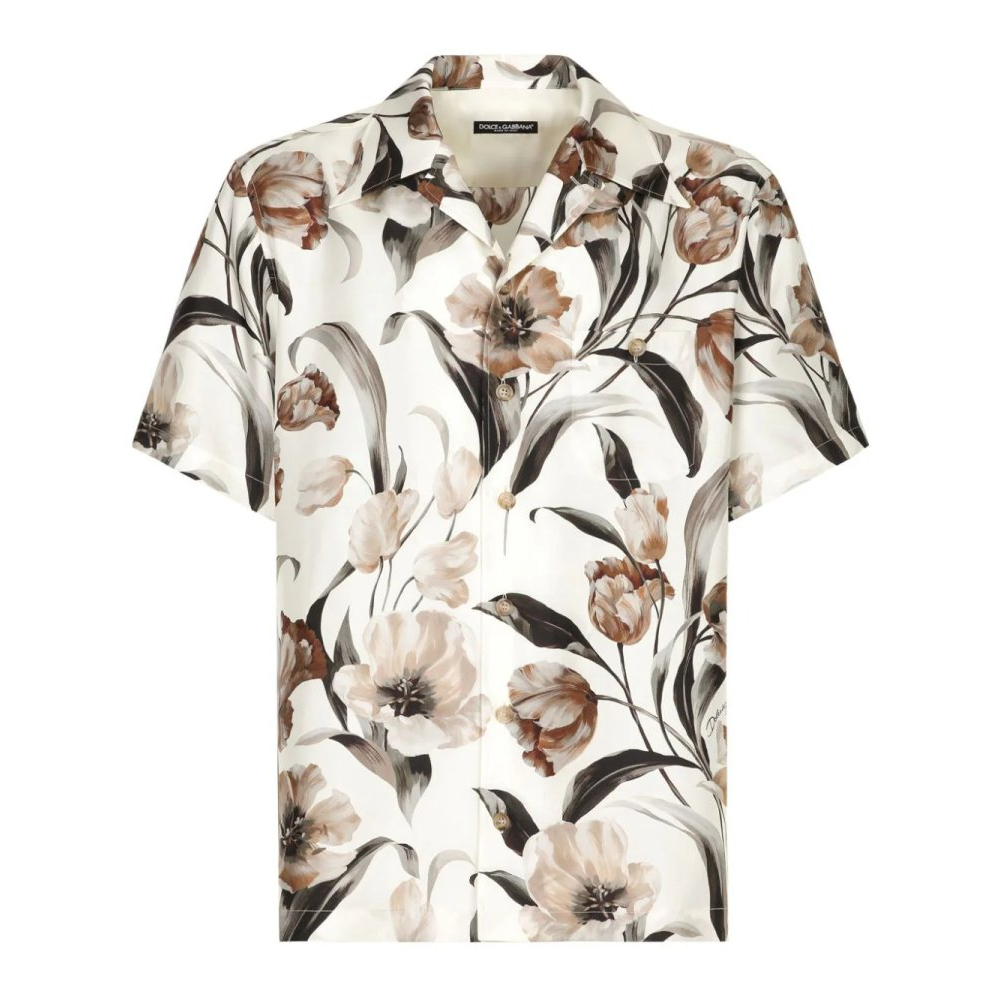 Chemise à manches courtes 'Tulip-Print' pour Hommes