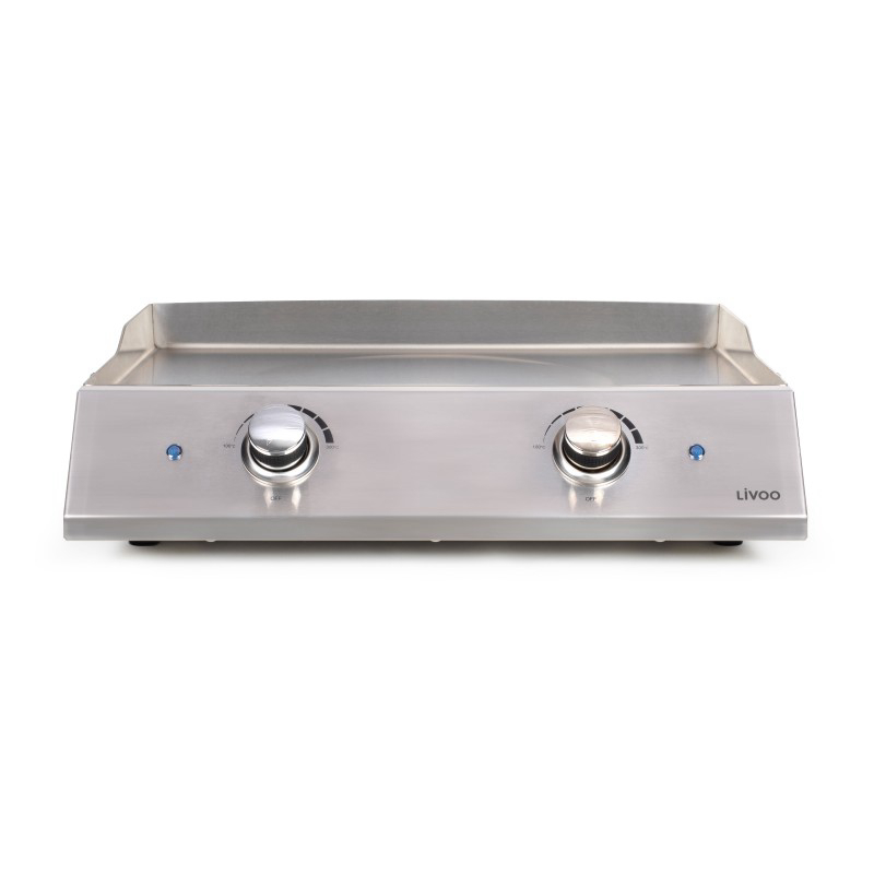 Plancha inox 2 thermostats