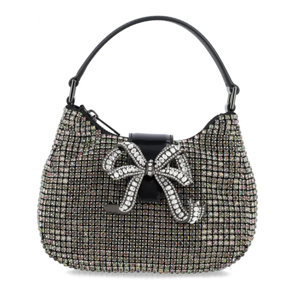 'Multi Rhinestone Crescent' Schultertasche für Damen