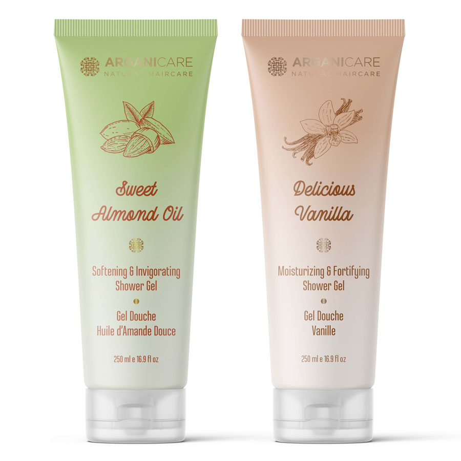 'Almond Vanilla' Shower Gel - 250 ml, 2 Pieces