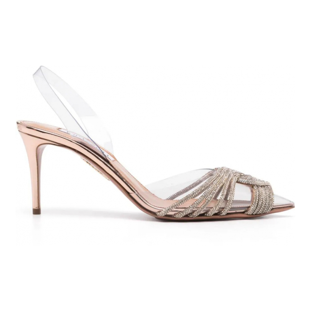 'Gatsby Plexi' Pumps mit Fersenriemen für Damen