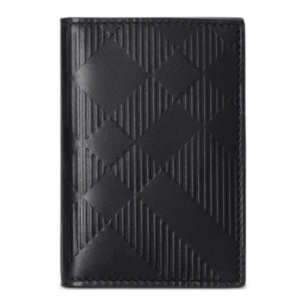 Men's 'Checked Bi-Fold' Card Holder