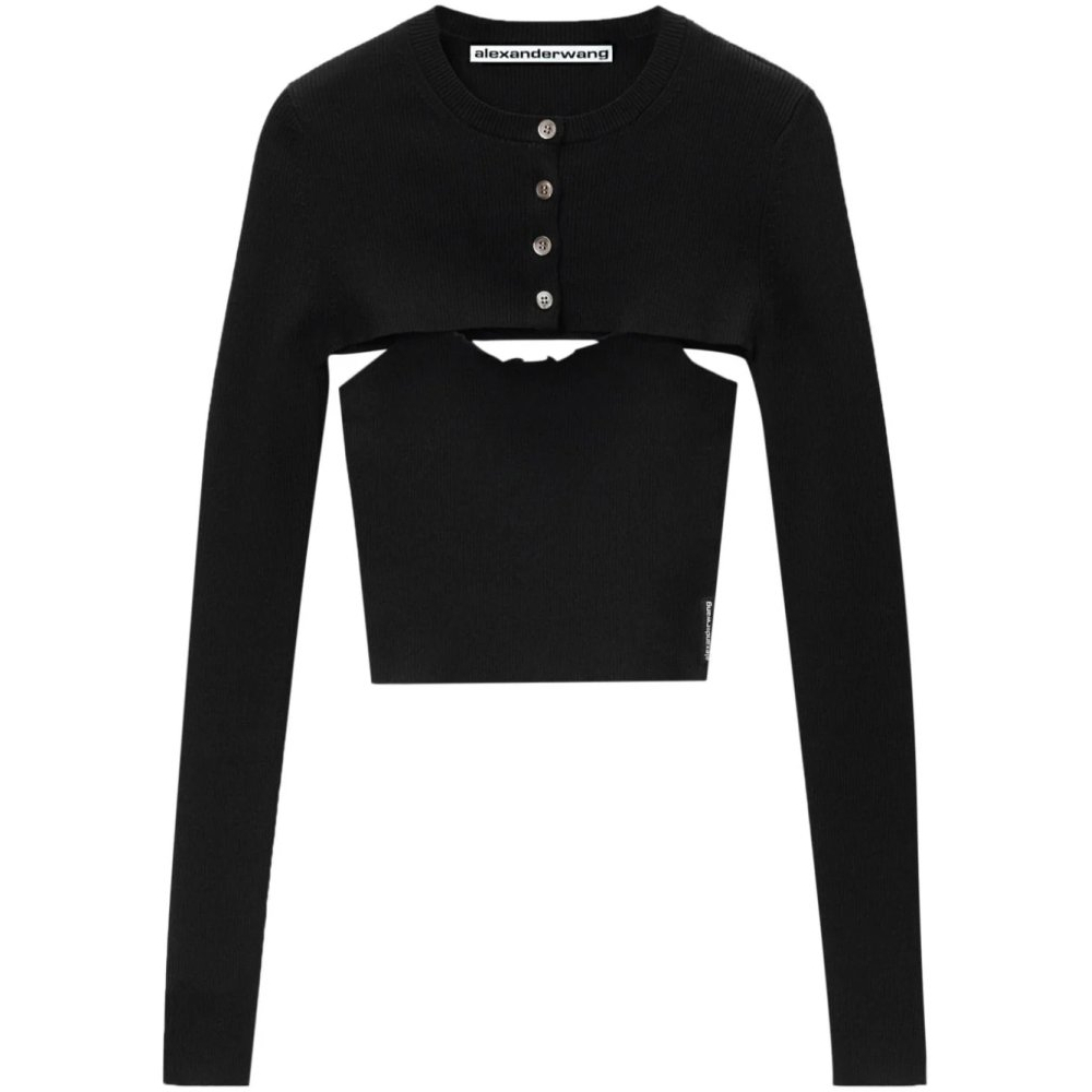 Top & Cardigan 'Cut-Out' pour Femmes