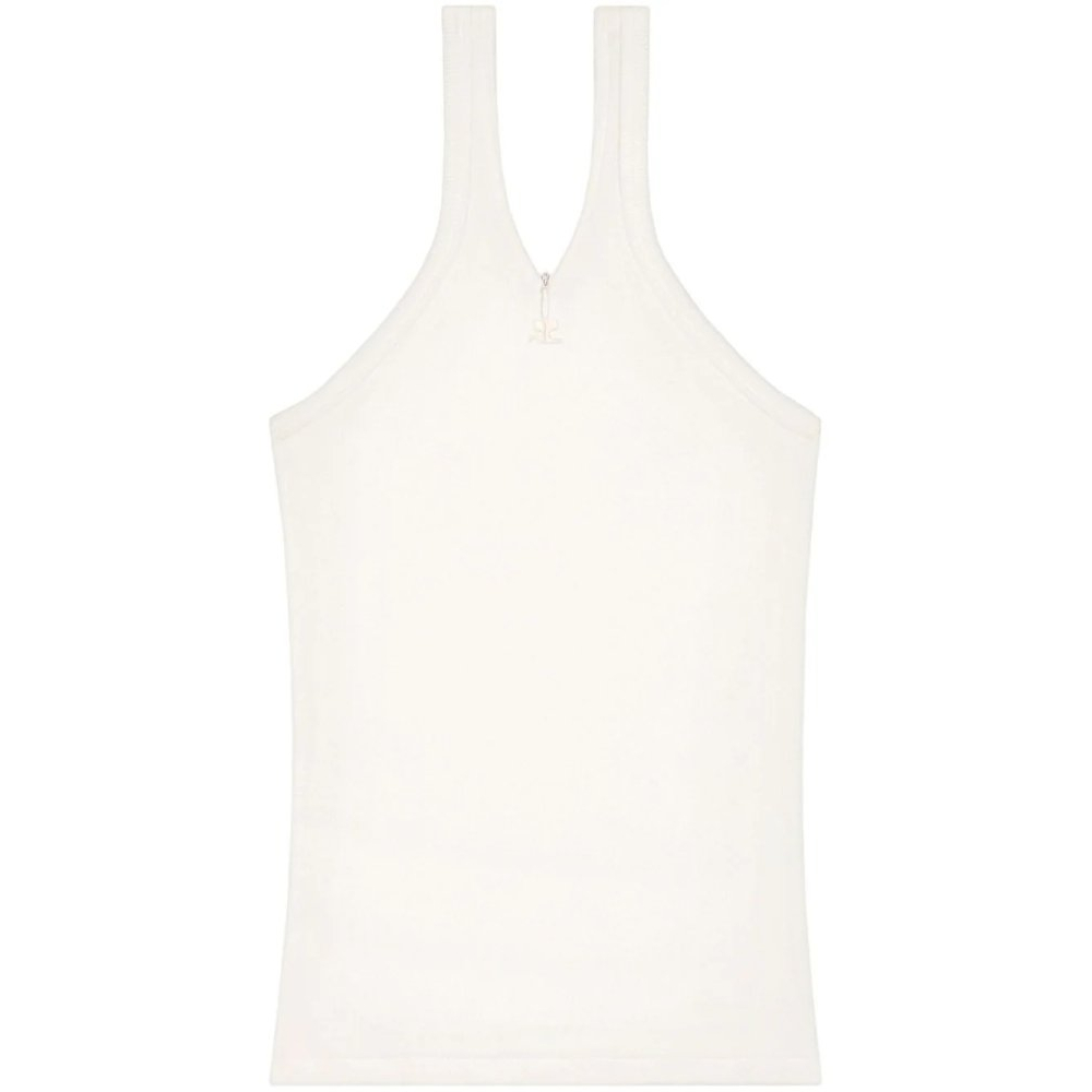 Women's 'Logo-Embroidered Ribbed' Tank Top