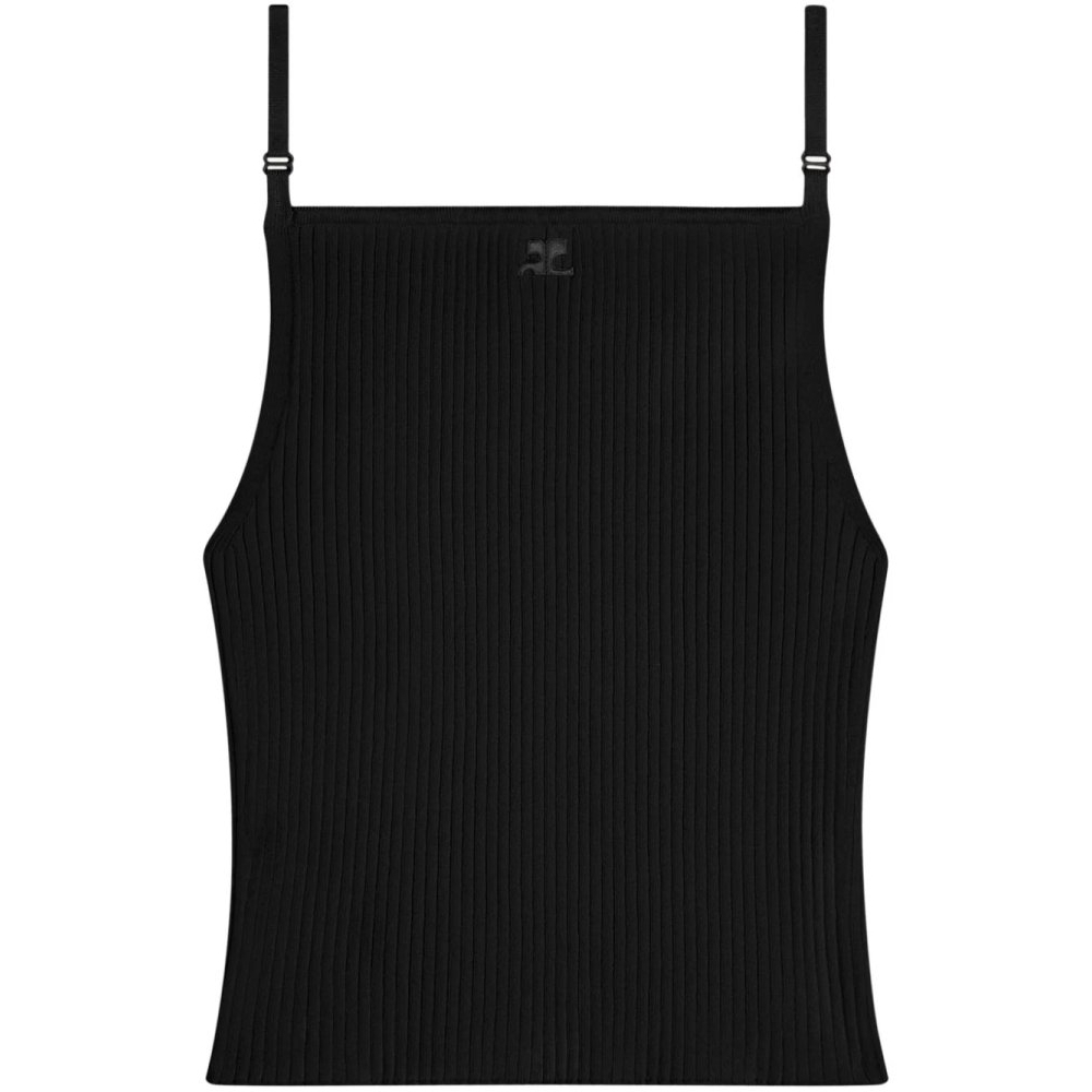 Women's 'Logo-Embroidered Ribbed' Tank Top