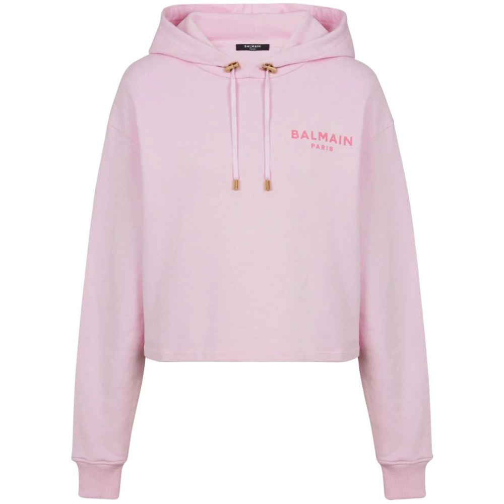 Sweatshirt à capuche  'Flocked-Logo' pour Femmes