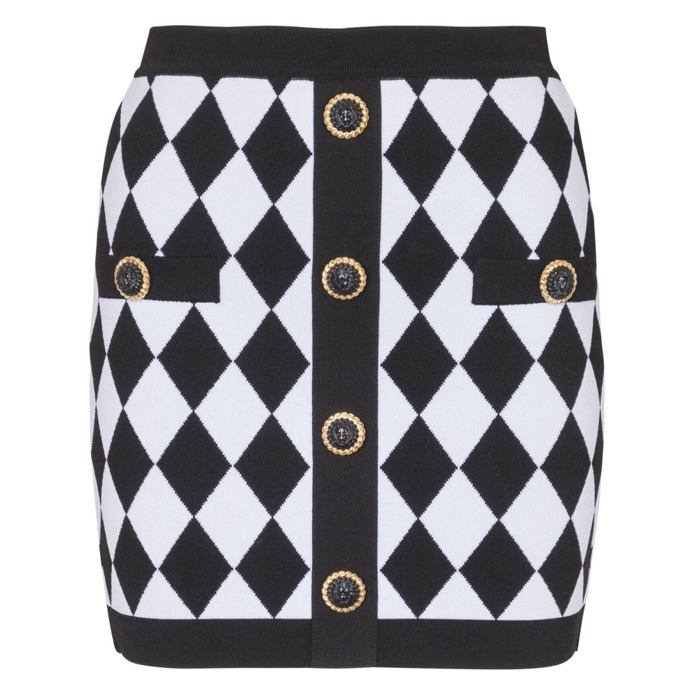 Women's 'Intarsia Diamond Pattern' Mini Skirt