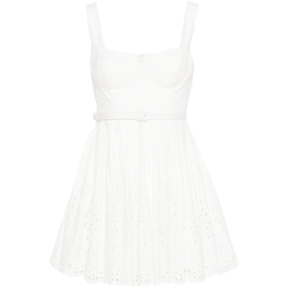 'Broderie Anglaise' Mini Kleid für Damen