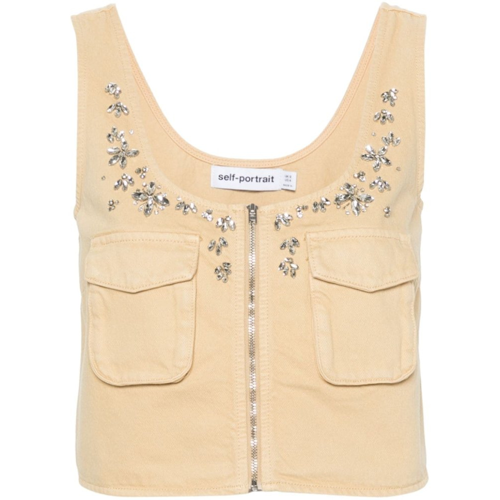 Gilet 'Crystal-Embellished' pour Femmes