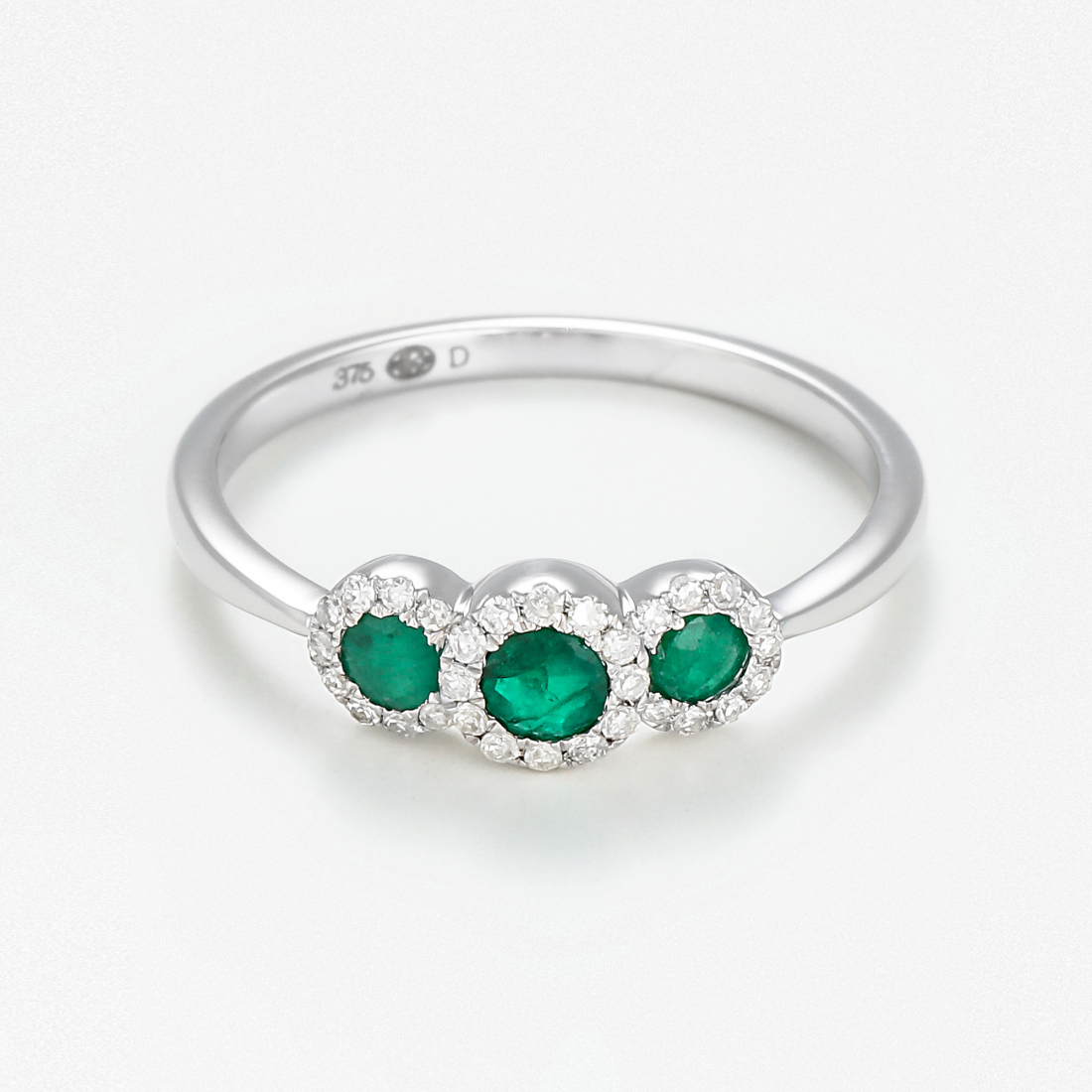 Women's 'Trio des Emeraudes' Ring