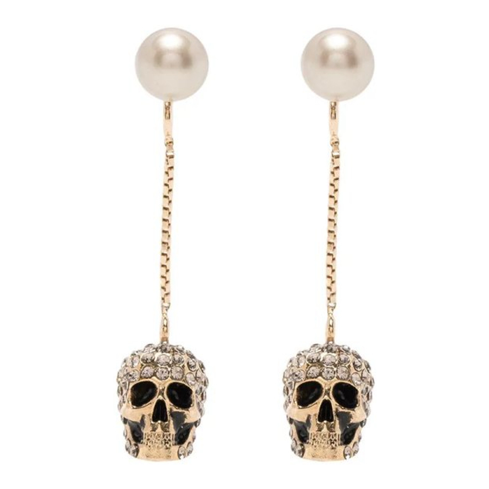 Boucles d'oreilles 'Pave Skull' pour Femmes