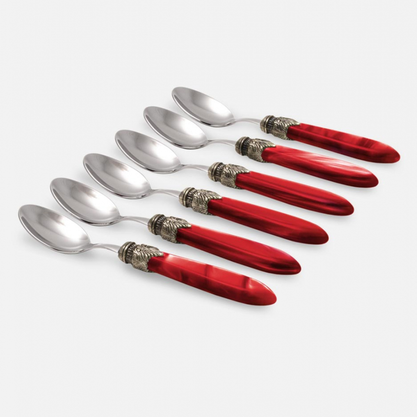 'Laura' Coffee Spoon Set - 26 cm - 6 Pieces