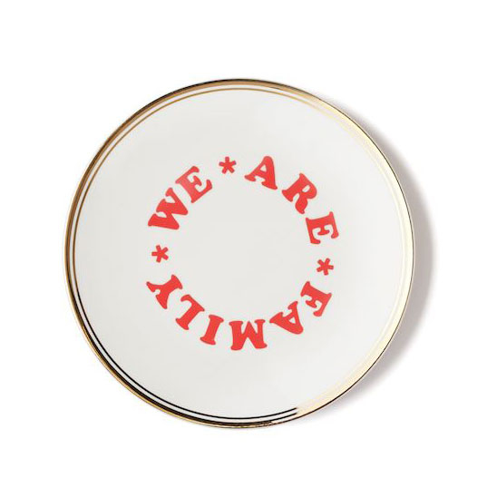 'We Are Family' Plate - 17 cm