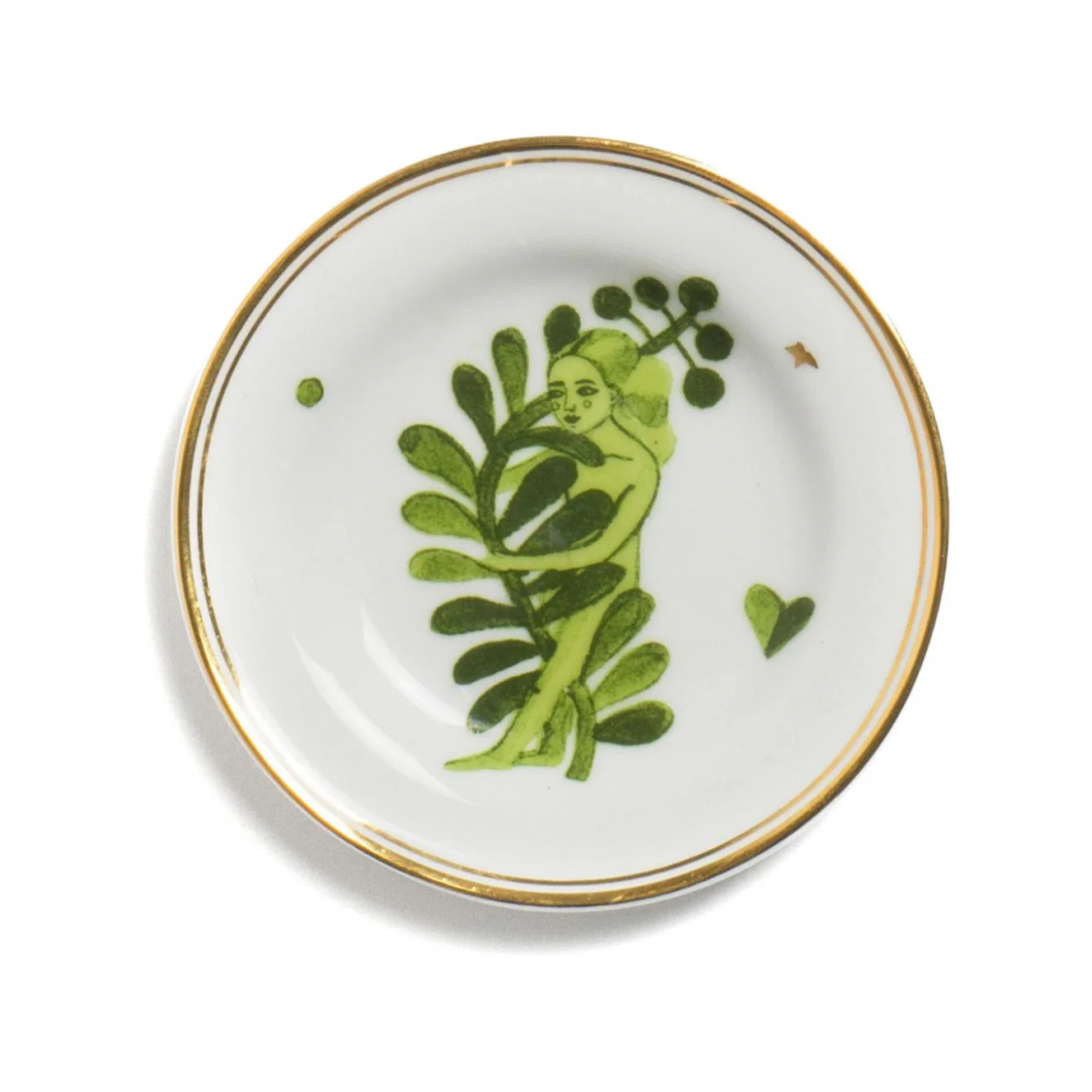 'Small Woman Trellis' Plate - 9.5 cm