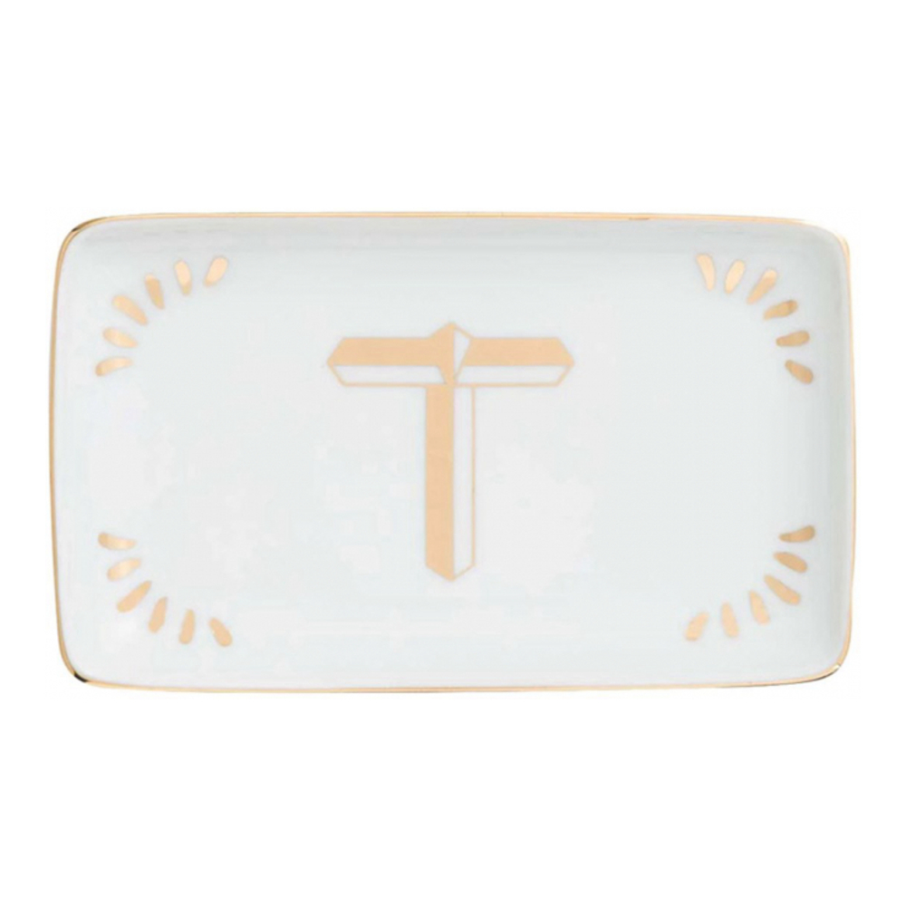 'Rectangular Letter T' Valet Tray - 10 x 16.5 cm