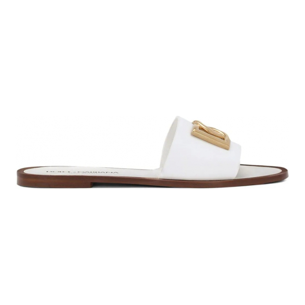 Women's 'DG-Logo' Flat Sandals