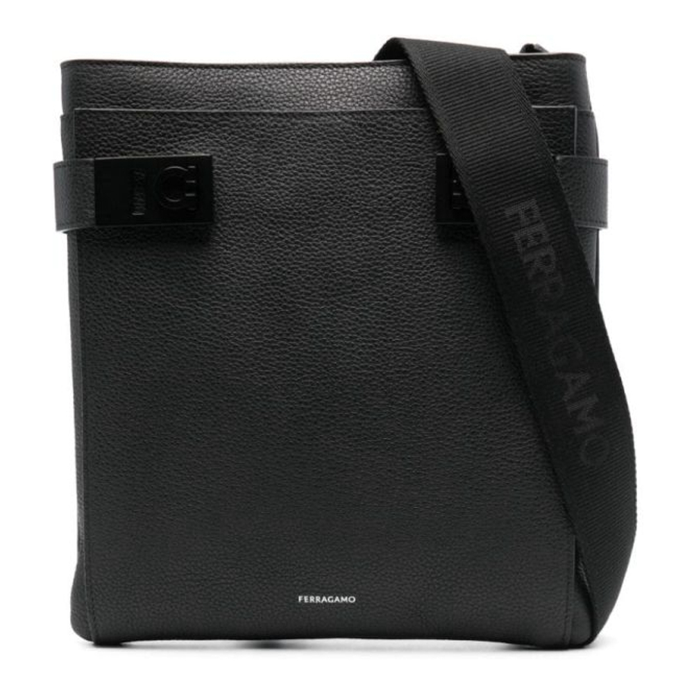 Men's 'Gancini-Lock' Messenger Bag