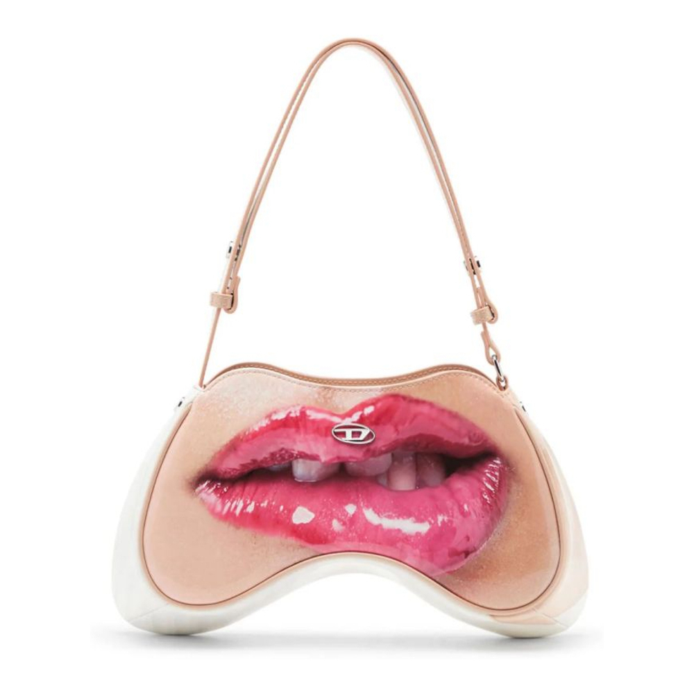 Women's 'Play Lips' Shoulder Bag