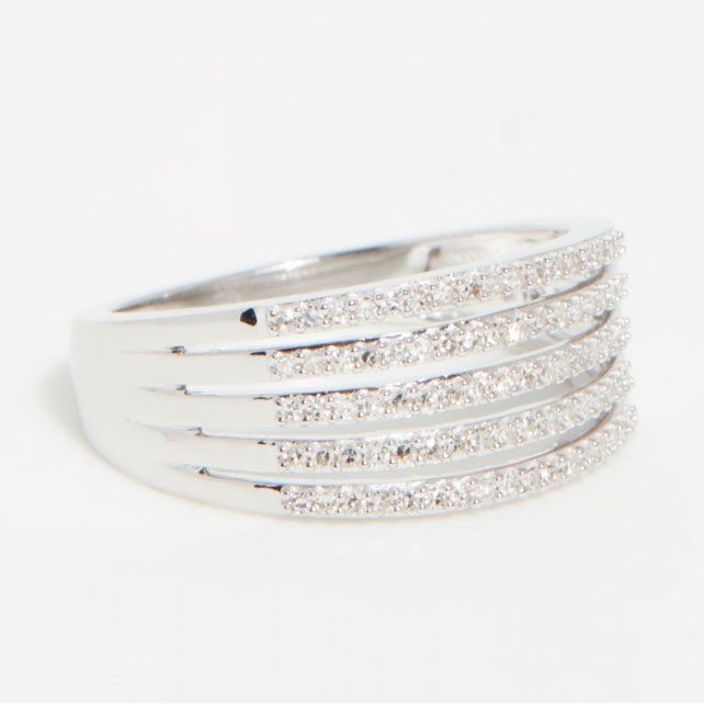 Women's '5 Rangs Diamants' Ring