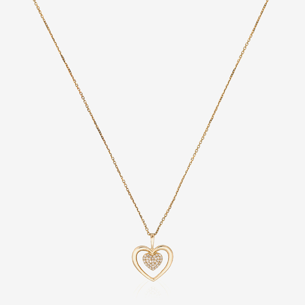 Pendentif sur chaine 'Coeur Tendresse' pour Femmes