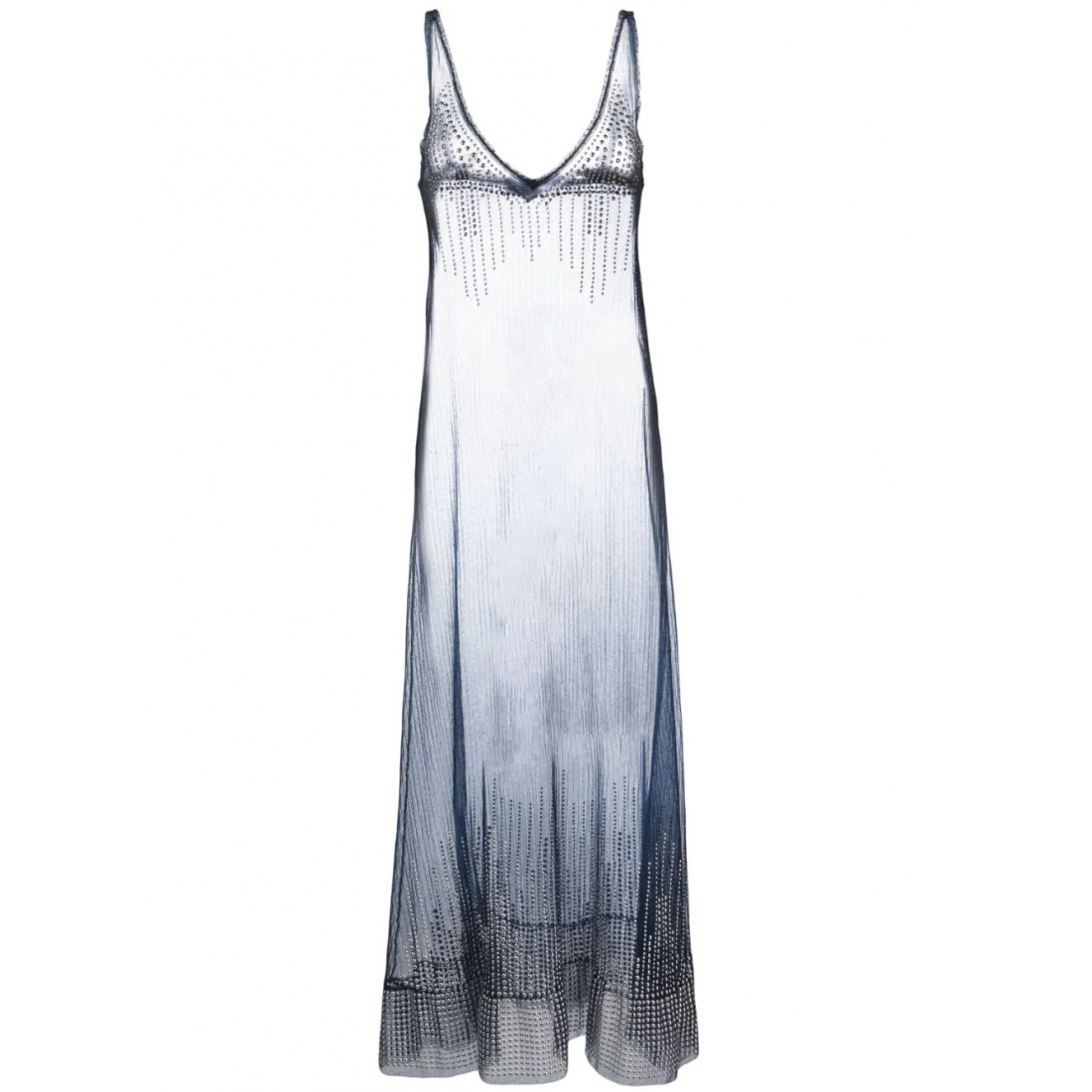 Robe maxi 'Stud-Detailed Sheer' pour Femmes