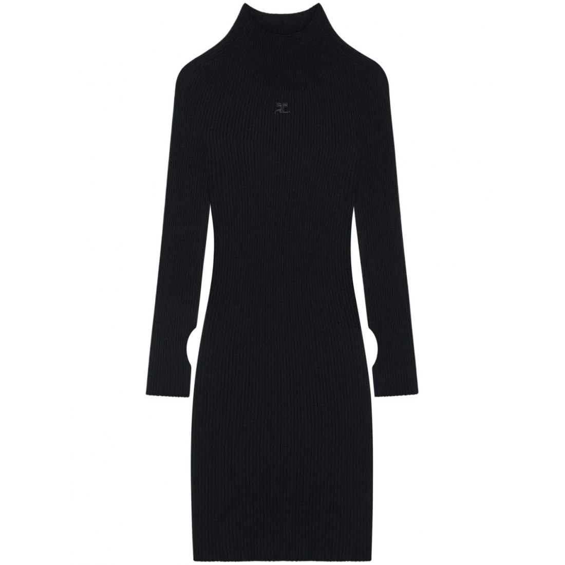 Robe mini 'Ribbed-Knit' pour Femmes