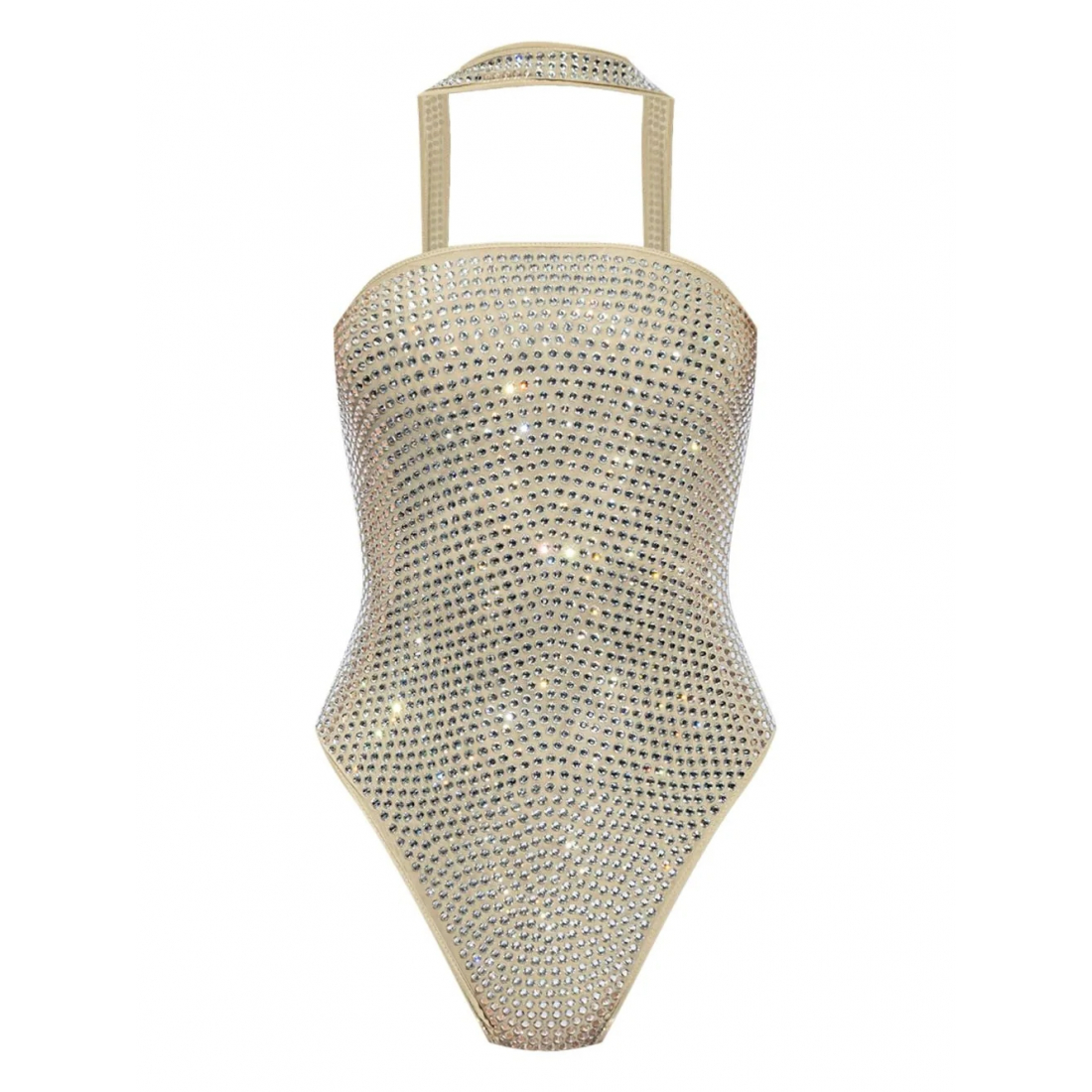 'Rhinestone Open-Back' Badeanzug für Damen