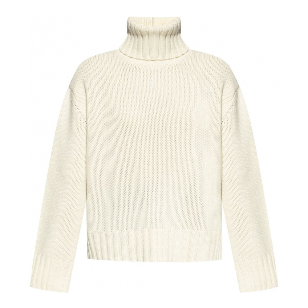 'Ribbed' Rollkragenpullover für Damen