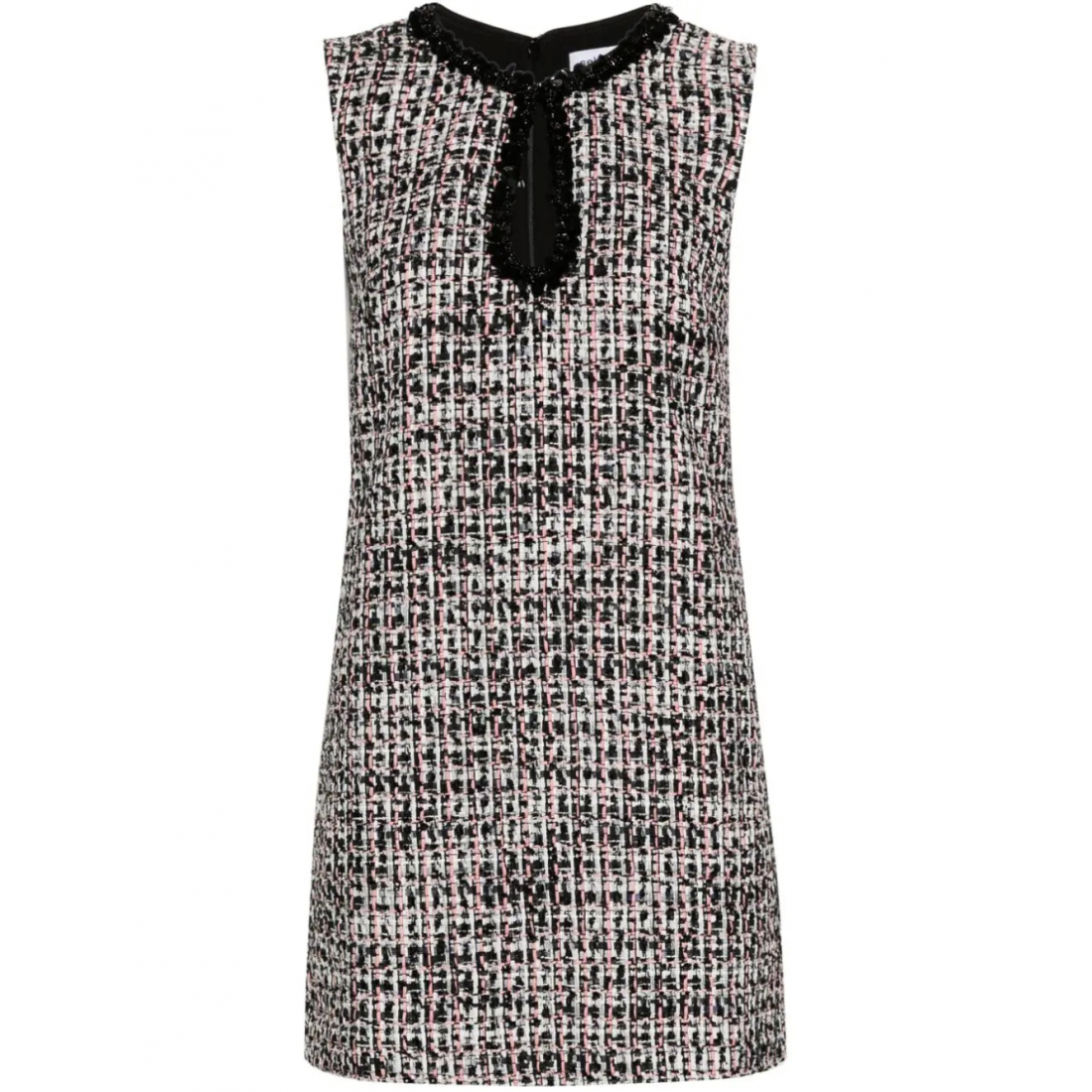 'Paillette-Embellished Bouclé' Mini Kleid für Damen