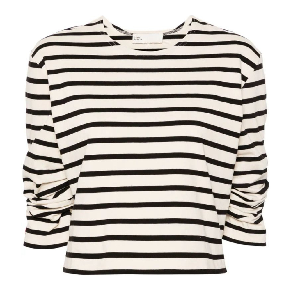 Top à manches 3/4 'Ruched-Sleeve' pour Femmes