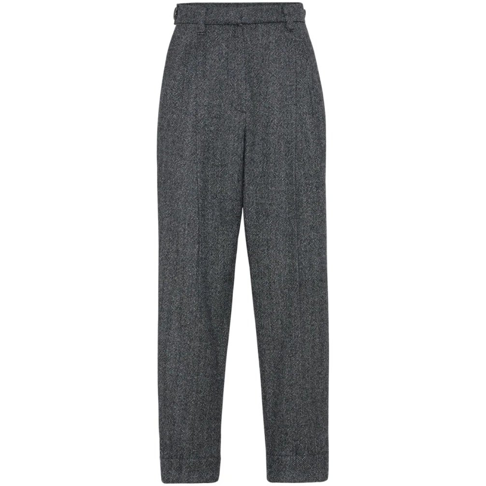 'Herringbone-Pattern Tailored' Hose für Damen