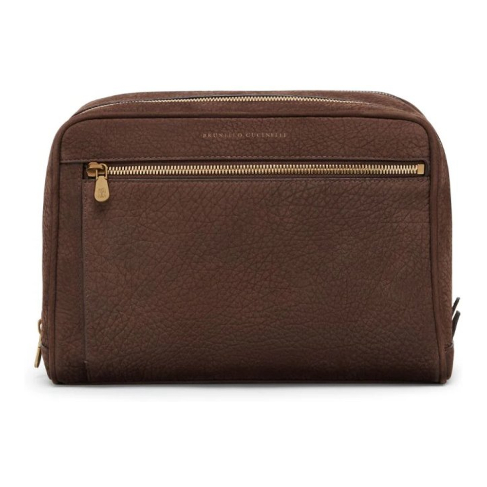 Men's 'Logo-Stamp' Toiletry Bag