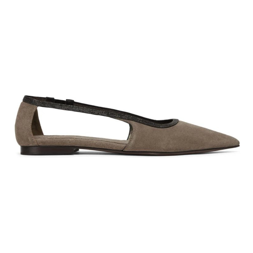 Women's 'Monili-Trim Cut-Out' Ballerinas