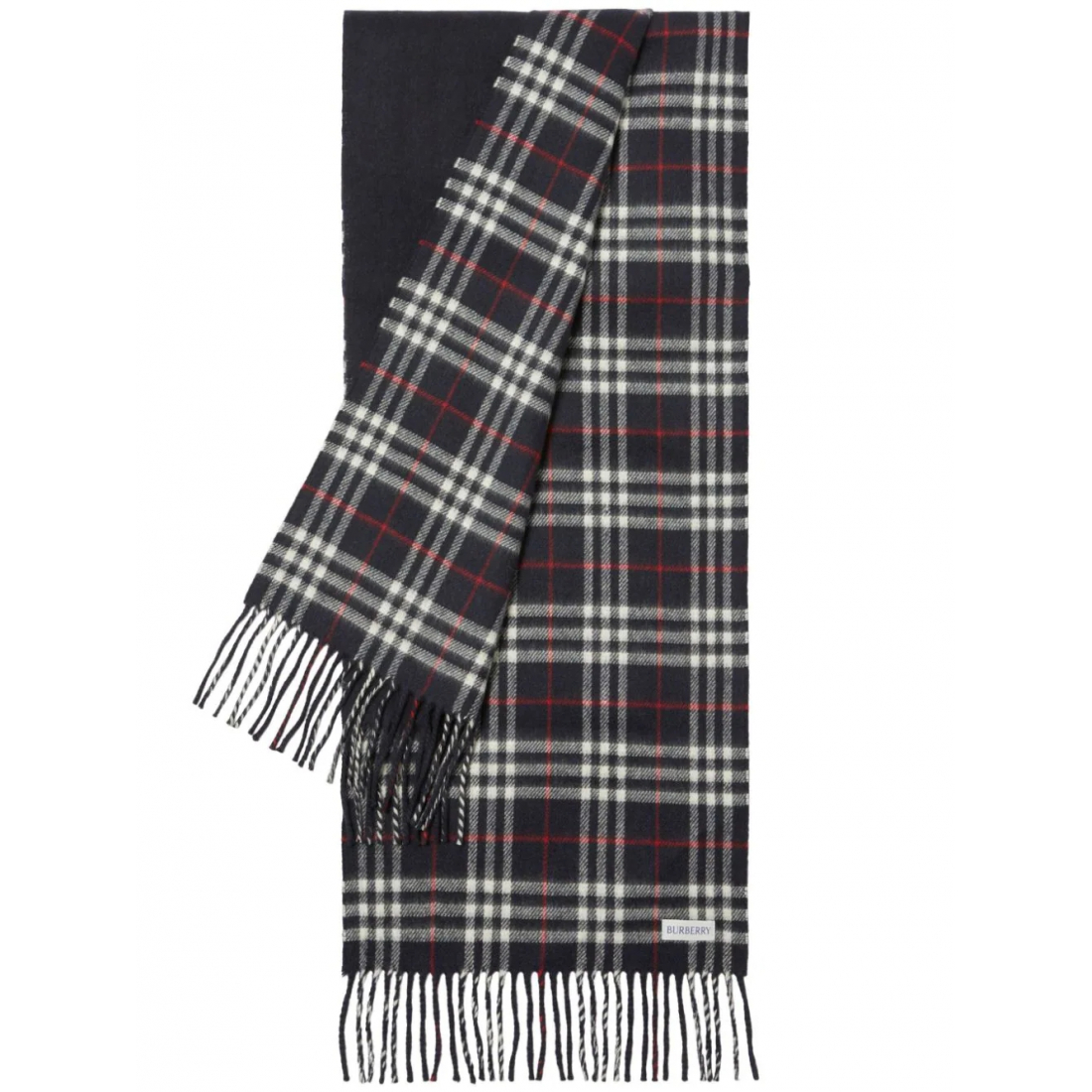 Women's 'Check-Print Reversible' Wool Scarf