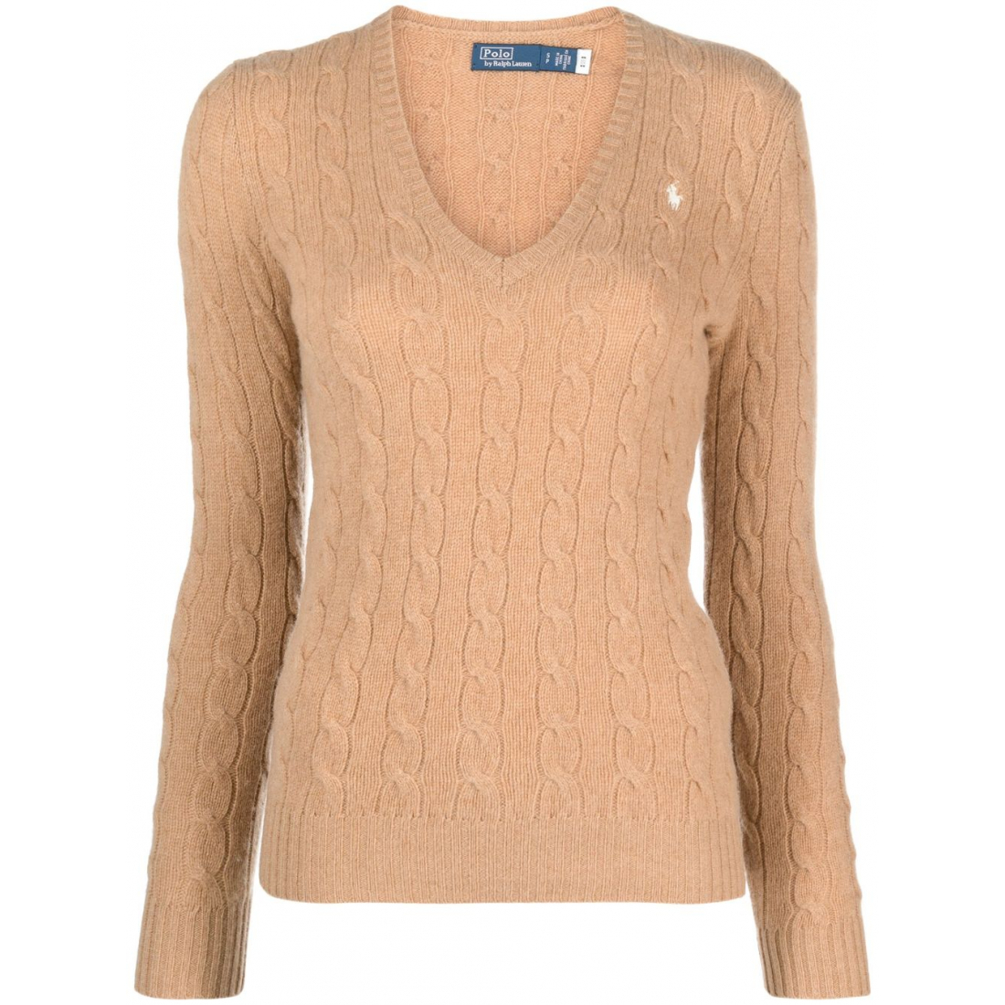 'Polo Pony Cable-Knit' Pullover für Damen