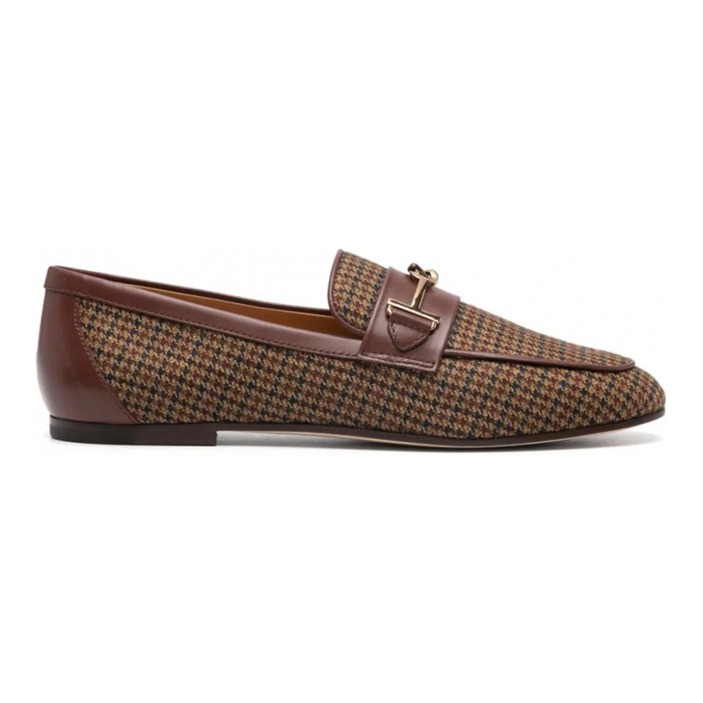 Women's 'Horsebit-Detail Houndstooth' Loafers