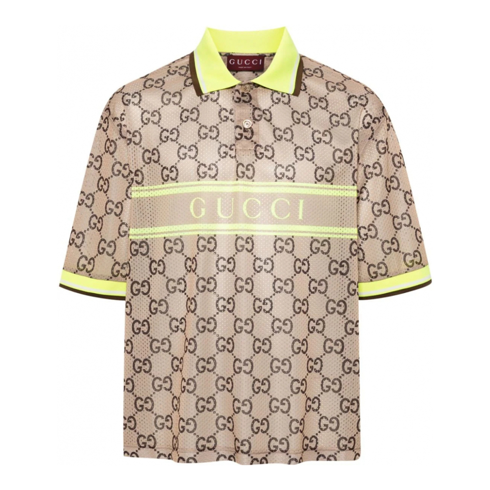 Men's 'GG Supreme Perforated' Polo Shirt