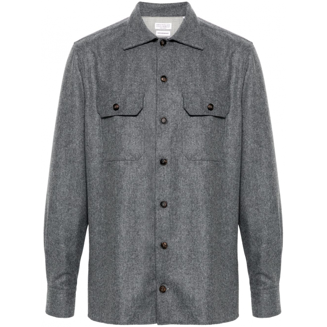 Men's 'Mélange-Effect' Overshirt