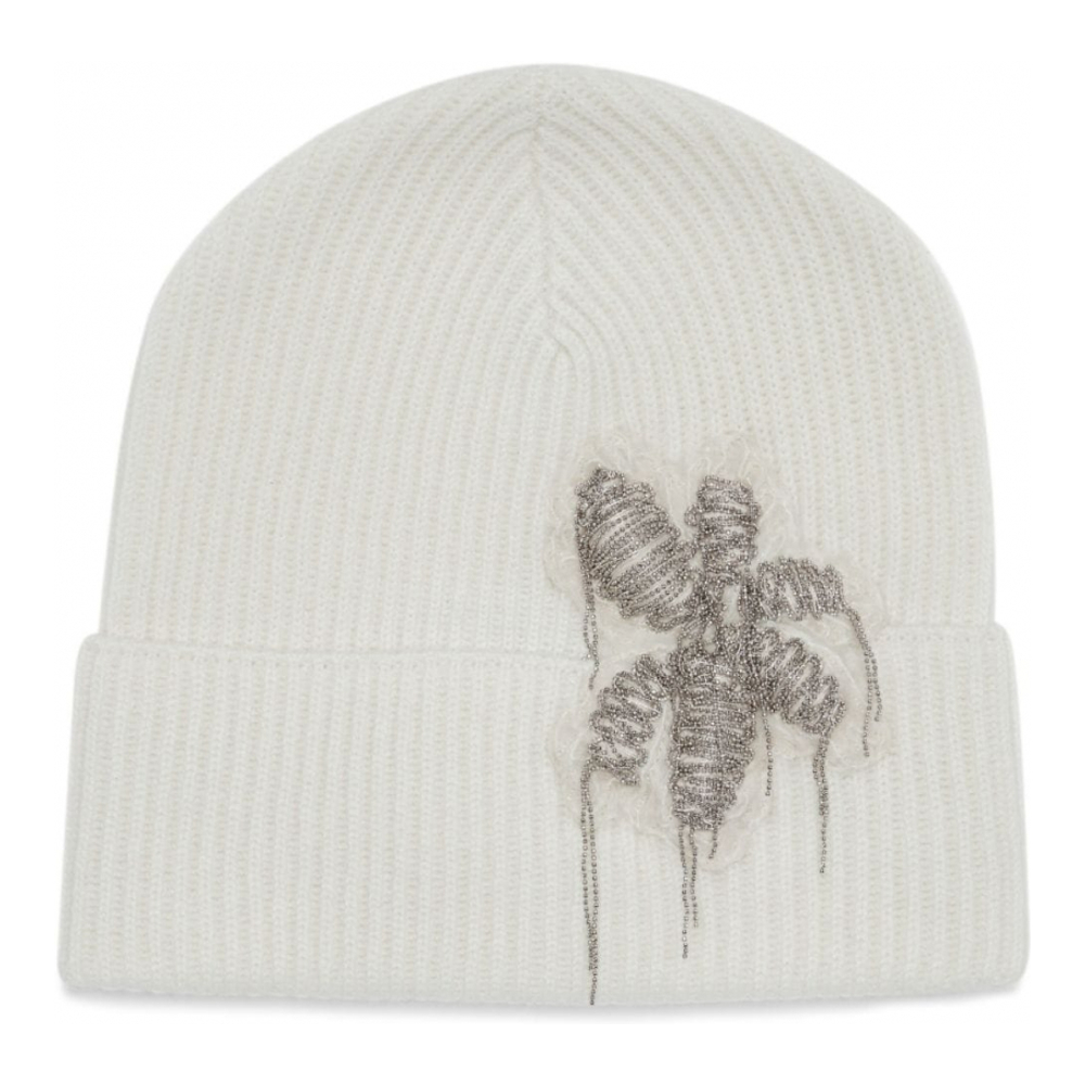 Women's 'Precious Flower Crest' Beanie