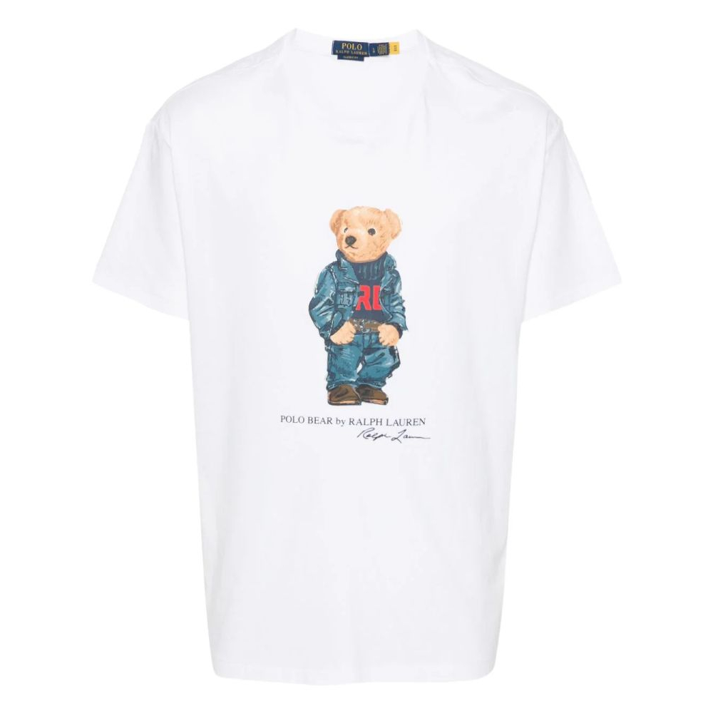 'Polo Bear-Print' T-Shirt für Herren