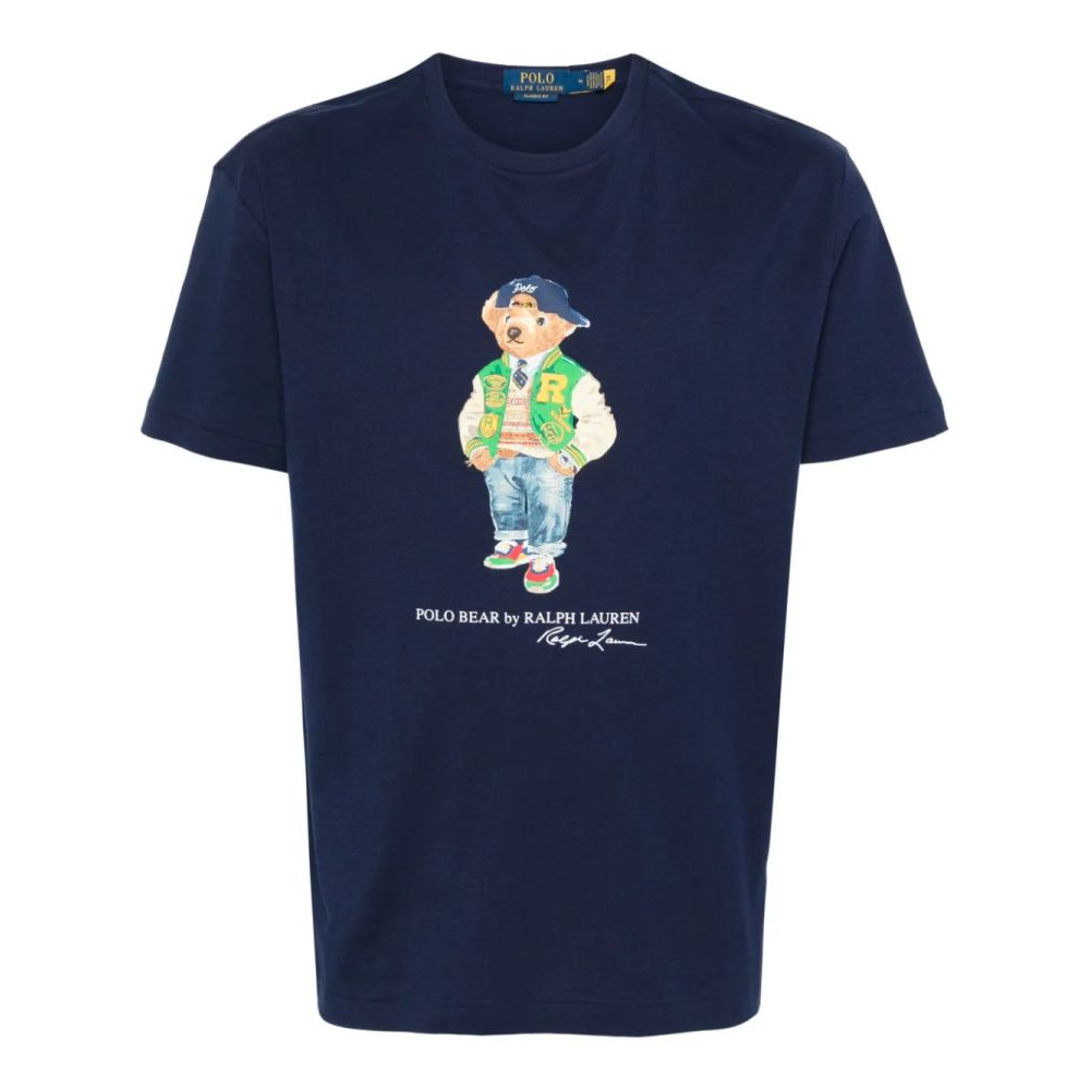 'Polo Bear-Print' T-Shirt für Herren