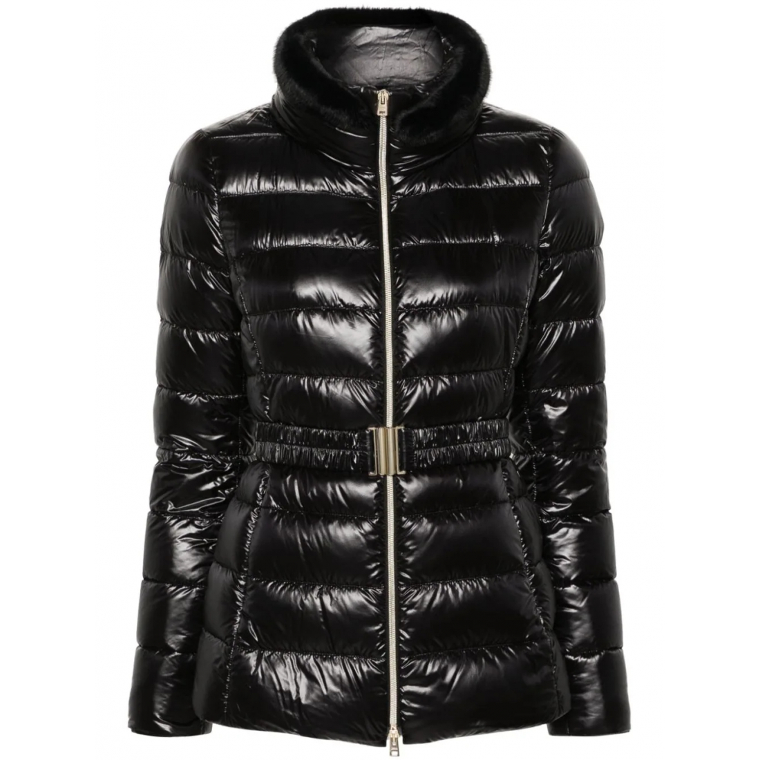 Women's 'Belted High-Neck' Down Jacket