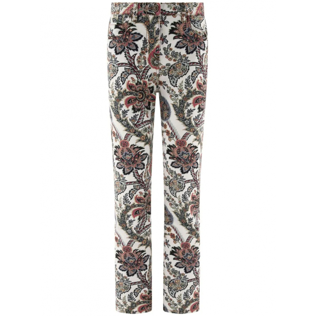 'Paisley-Print' Jeans für Damen